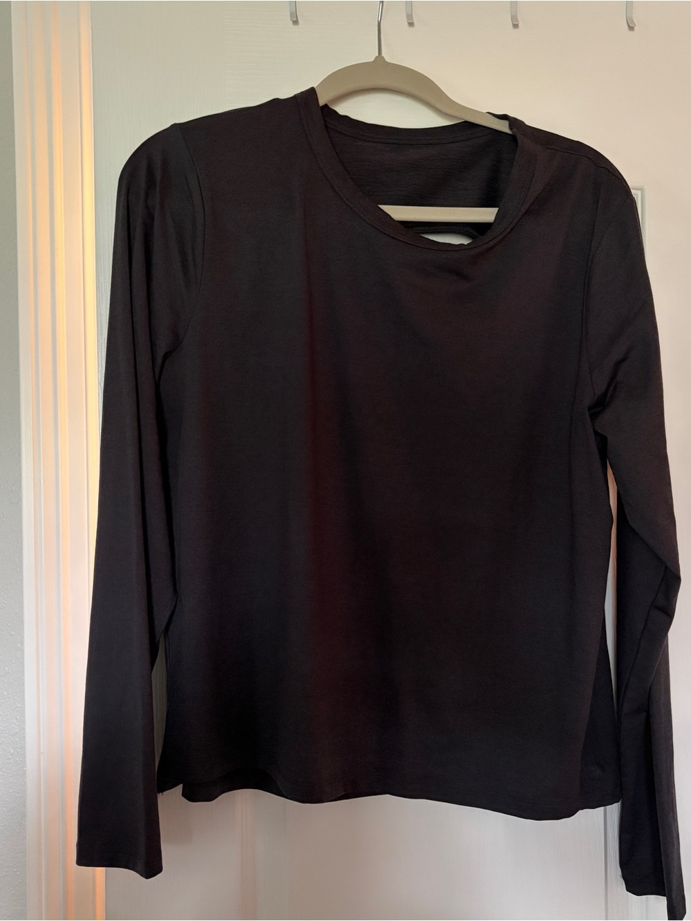 all in motion Black Long-Sleeve Crew Neck Top